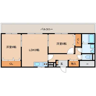 奈良県奈良市東九条町【マンション】の間取り