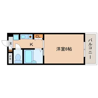 新大宮シティ・パル【203号室】の間取り