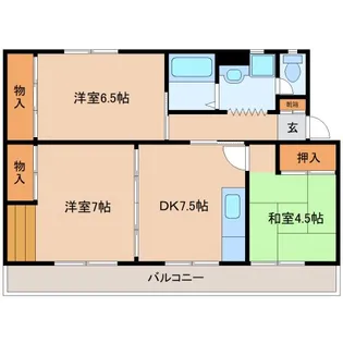 レジデンス広瀬台【4階】の間取り