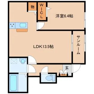 ゴールドメゾン【1階】の間取り