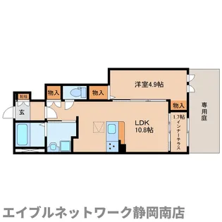槙の家【103号室】の間取り