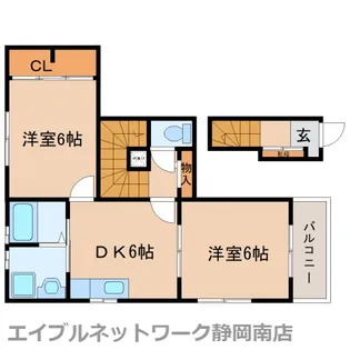 ライブリー下島Ⅱ【201号室】の間取り
