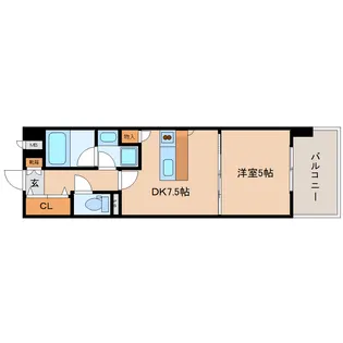 fortunaヤマダ【304号室】の間取り