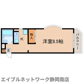 クローバーハウス小鹿【205号室】の間取り