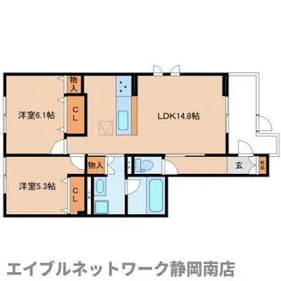 サンサリーレ【1階】の間取り