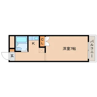 中田ビル【505号室】の間取り