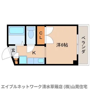 レインボーハウス【302号室】の間取り