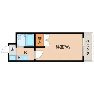 アメニティホウコク【3階】の間取り