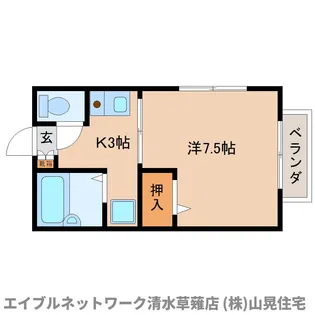 ラプラス参番館【101号室】の間取り