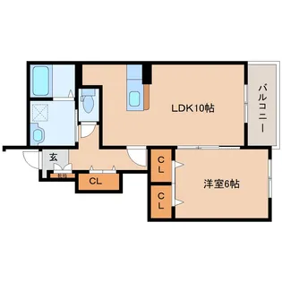 クレメント サニー3【1階】の間取り