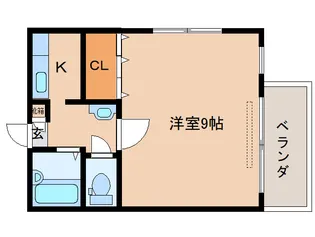 グランドゥール北市【1階】の間取り