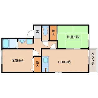 ファミールスギモト【2階】の間取り