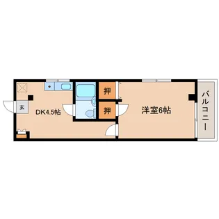 セジュール手貝【2階】の間取り