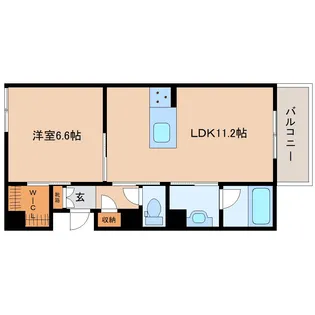 シャーメゾンアイメール【303号室】の間取り