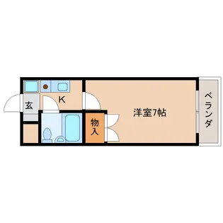 アメニティホウコク【3階】の間取り