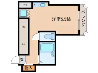 フォレスト高畑マンション【3階】の間取り
