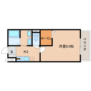 サンロイヤルⅠ【2階】の間取り