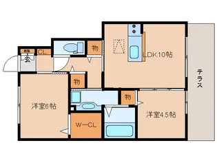 グランディール【1階】の間取り