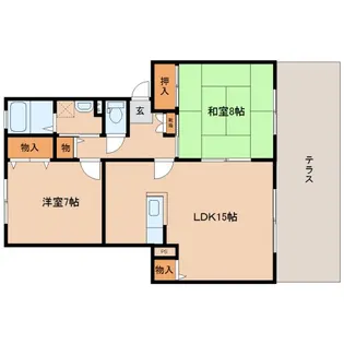 サテライト ミーホA【1階】の間取り