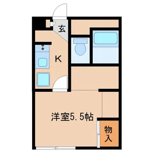 レオパレスシュークル 大和桜井【101号室】の間取り