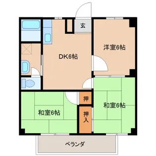 セピアコート【2階】の間取り