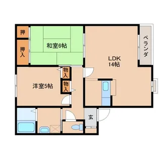 Pal大安寺【202号室】の間取り