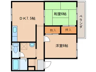 エステートピア【203号室】の間取り