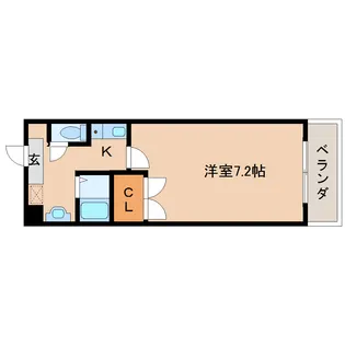 クレセール杉ヶ町マンション【402号室】の間取り