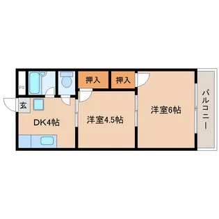 さやか杉ヶ町マンション【306号室】の間取り