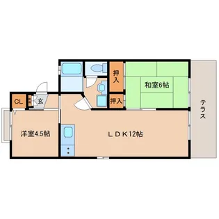 セジュールヨシダ【105号室】の間取り