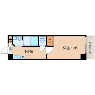 インペリアル奈良大宮【5階】の間取り