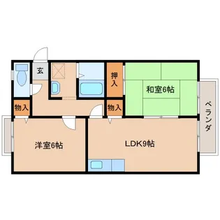 ハイツげん【203号室】の間取り