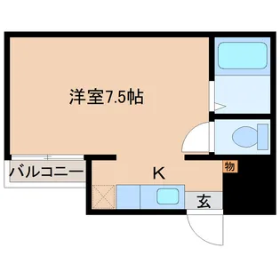 古川マンション【203号室】の間取り