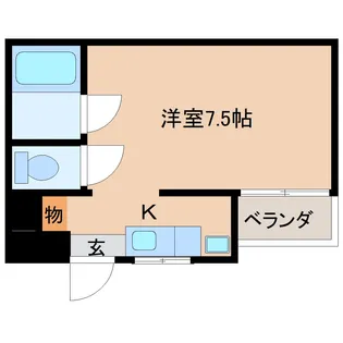 古川マンション【105号室】の間取り