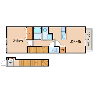 ビサイド法隆寺【2階】の間取り