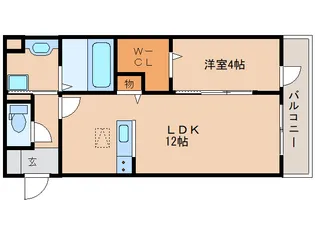 グラン ウーヴェルト【1階】の間取り