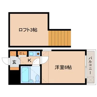 シティパレス川之上町【3階】の間取り
