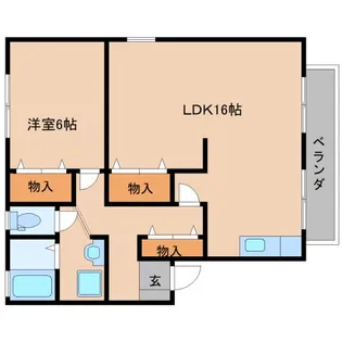 アネシスD棟【2階】の間取り