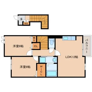 ジェントルハウス【2階】の間取り