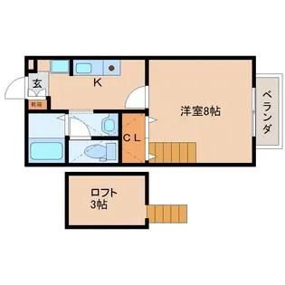 ピノヴェルデ【2階】の間取り