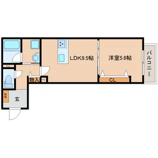 タウンコート西御門【302号室】の間取り