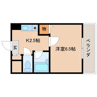 メゾンケイティーエス【303号室】の間取り