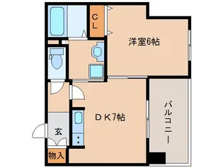 DeKalb(デカルブ)【7階】の間取り