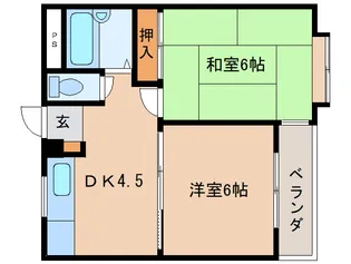 シティパレス三条大宮P-2【4階】の間取り