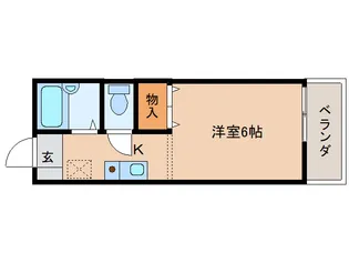 フルール22【208号室】の間取り