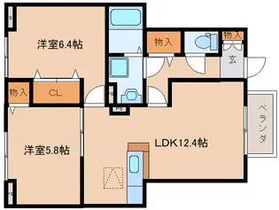 アベニューウエストナインⅠ【101号室】の間取り