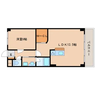 フェリス駅前【105号室】の間取り