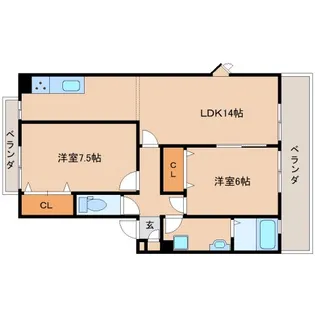 COSMO HEIGHT【1階】の間取り