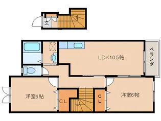 プラティークT【2階】の間取り