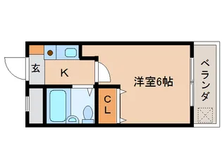 シティパレス21西大寺P-Ⅰ【407号室】の間取り